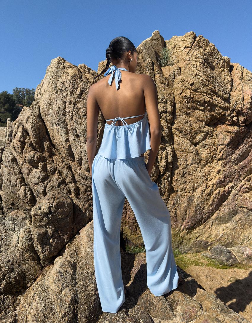 Linen Blend Trousers