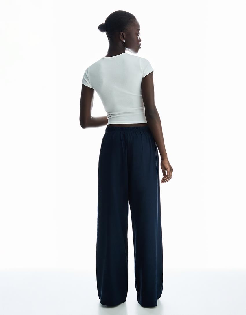Linen Blend Trousers