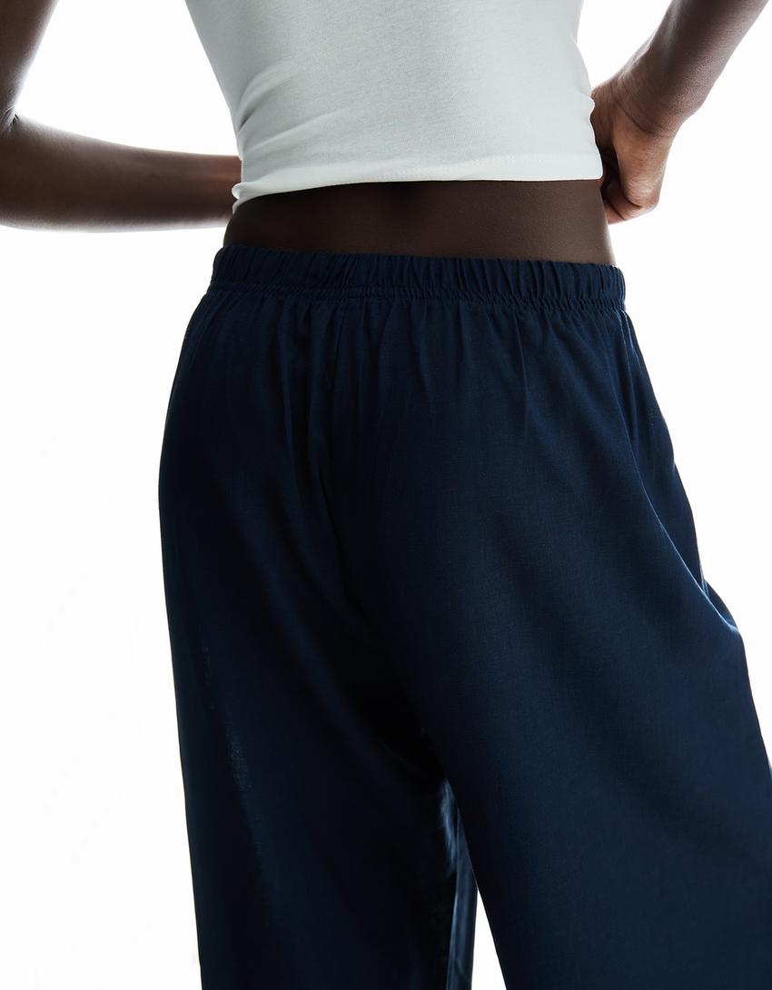 Linen Blend Trousers